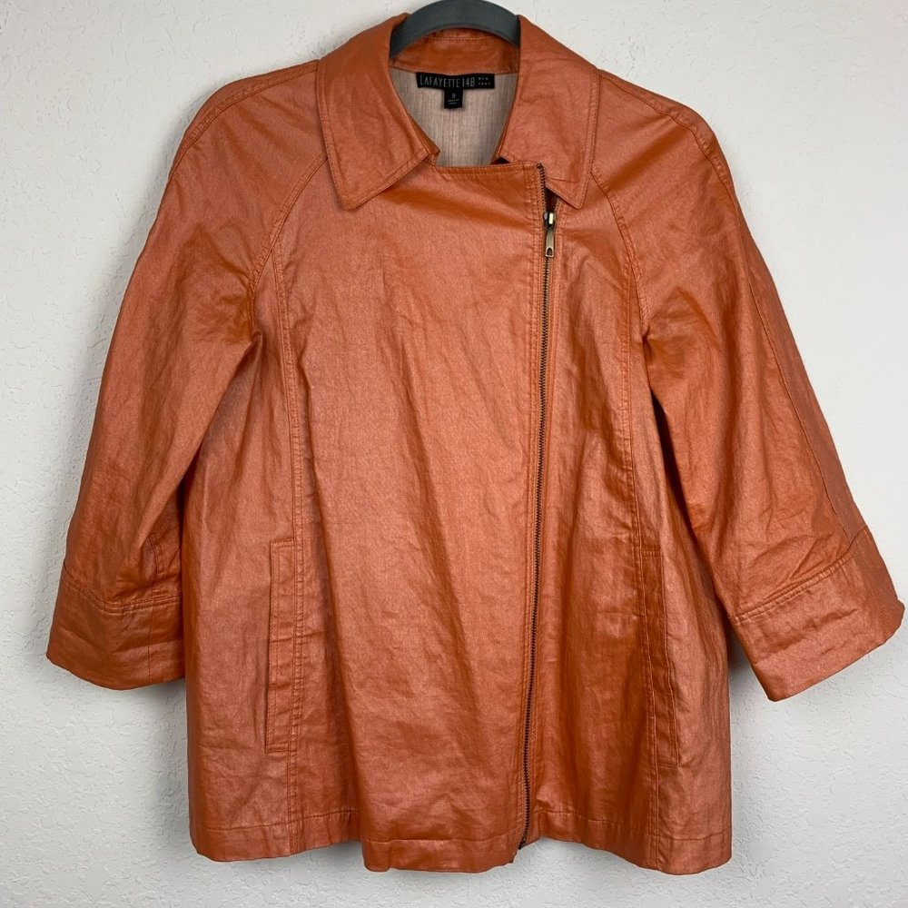 Lafayette 148 NY Linen Jacket Size 0